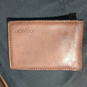 Men's coach credit card license wallet.